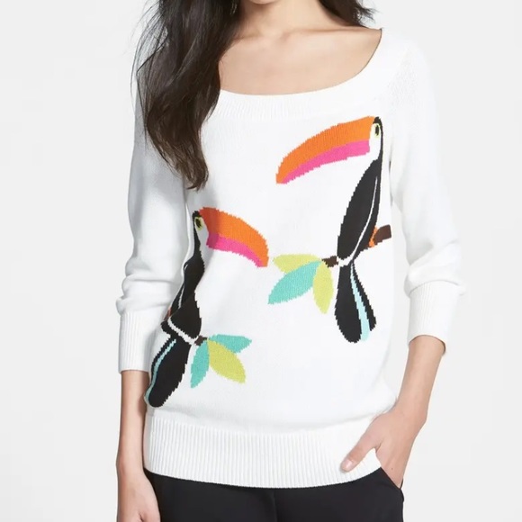 kate spade Sweaters - Kate Spade Toucan Slouchy Bird Sweater M
